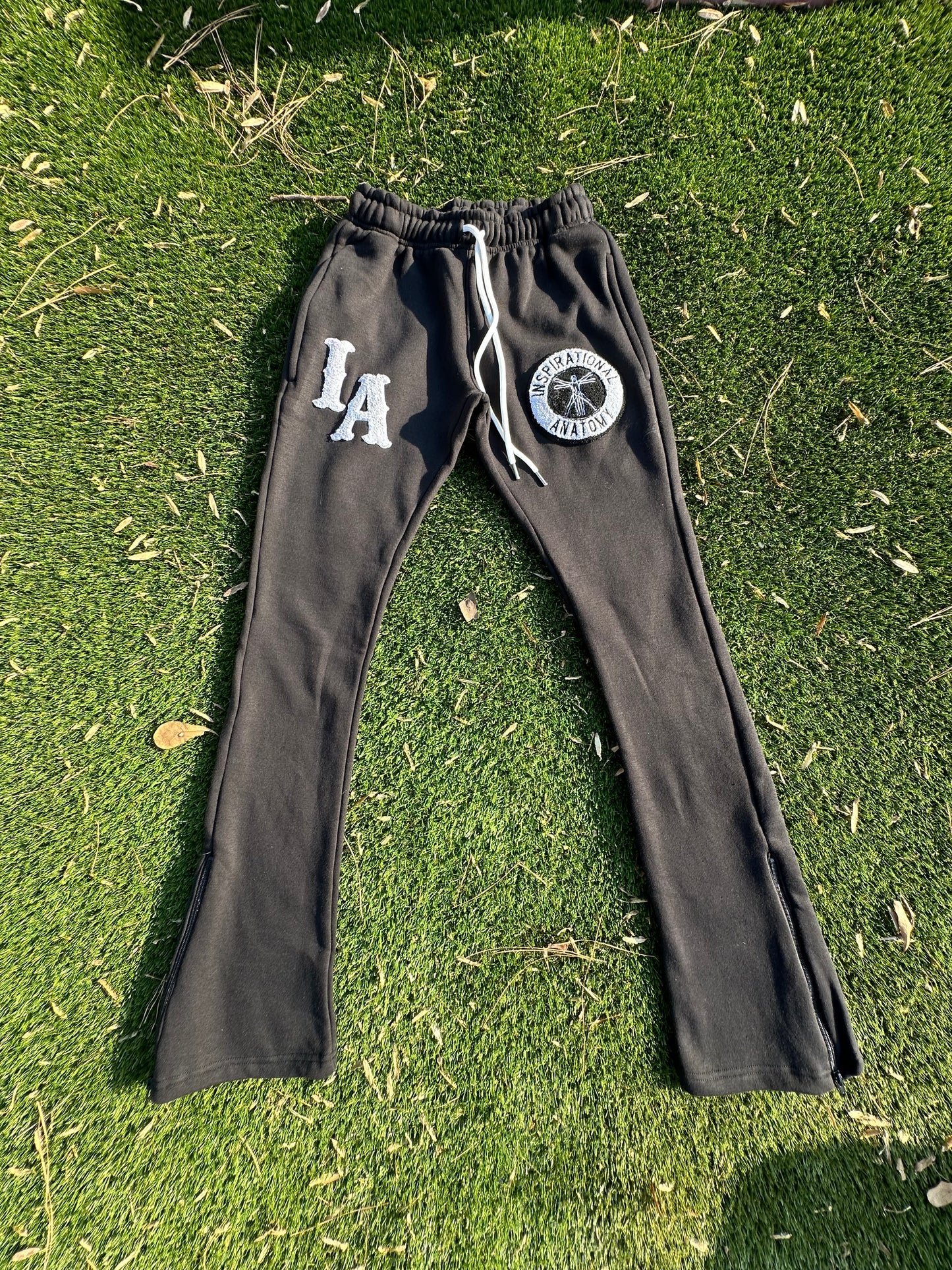 Black IA stacked sweat pant